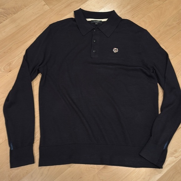 Ted Baker Mmk-Wembley-core Ls Men's Polo Wool Sweater - Picture 4 of 9